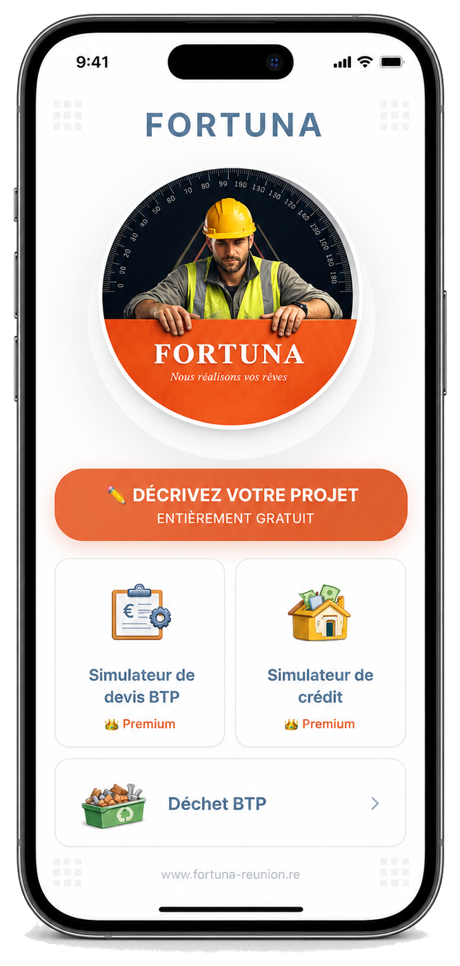 Aperçu mobile de la plateforme FORTUNA