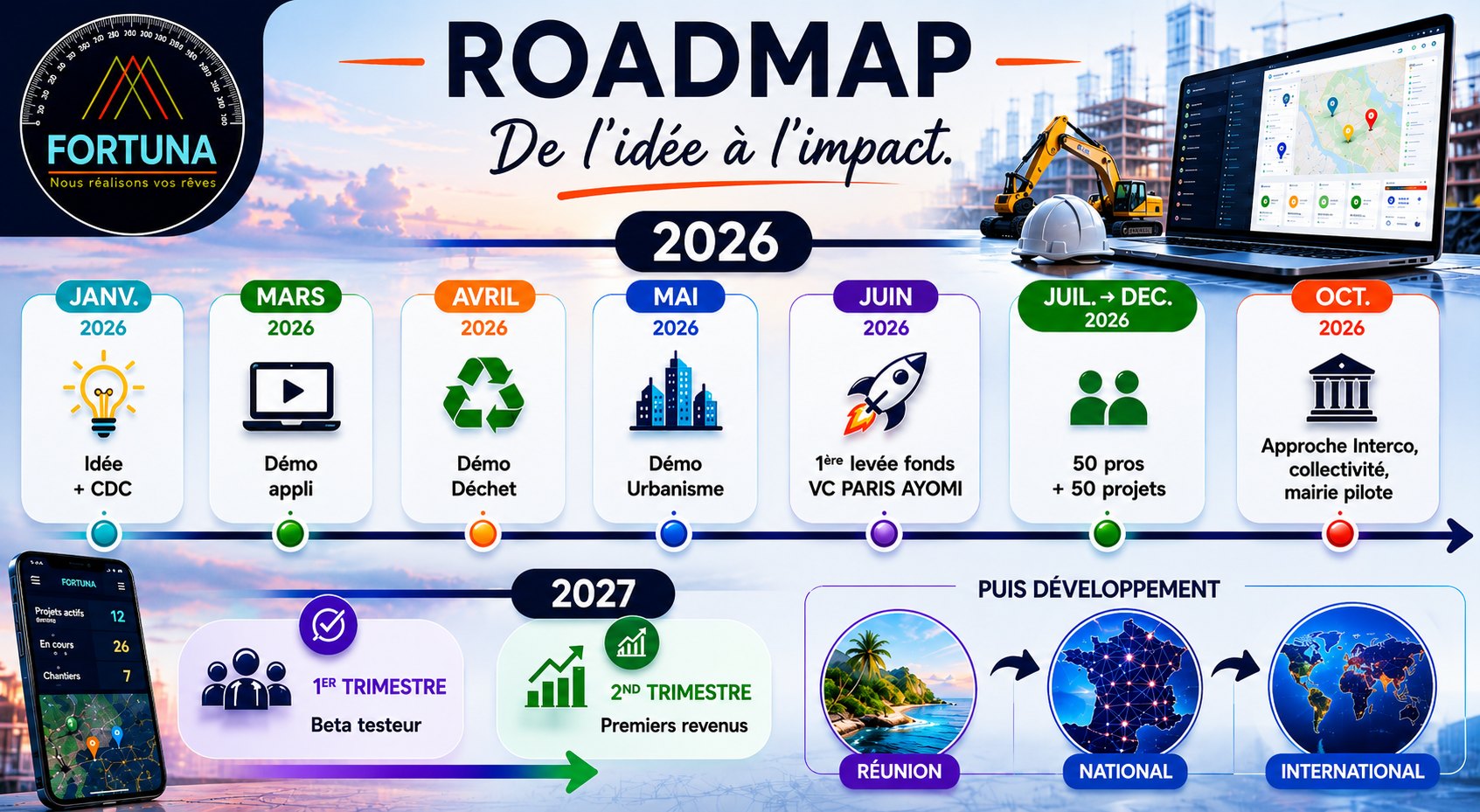 Roadmap FORTUNA 2026 et 2027
